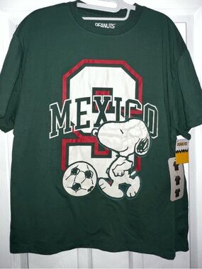 Snoopy Mexico T-shirt Jersey Medium